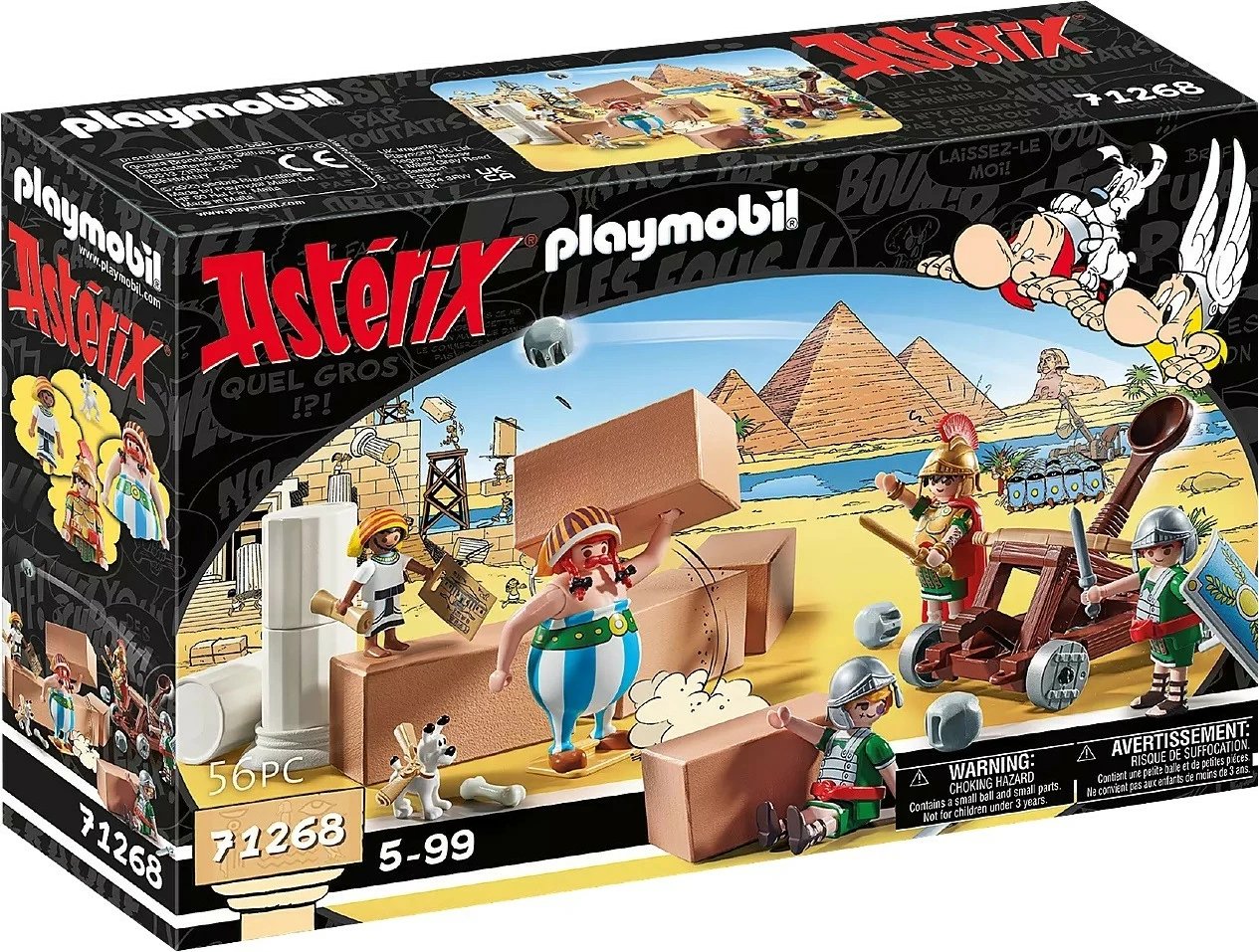 Set lodrash Playmobil Asterix 71268 Numerobis and the Palace Battle, 56 pjesë