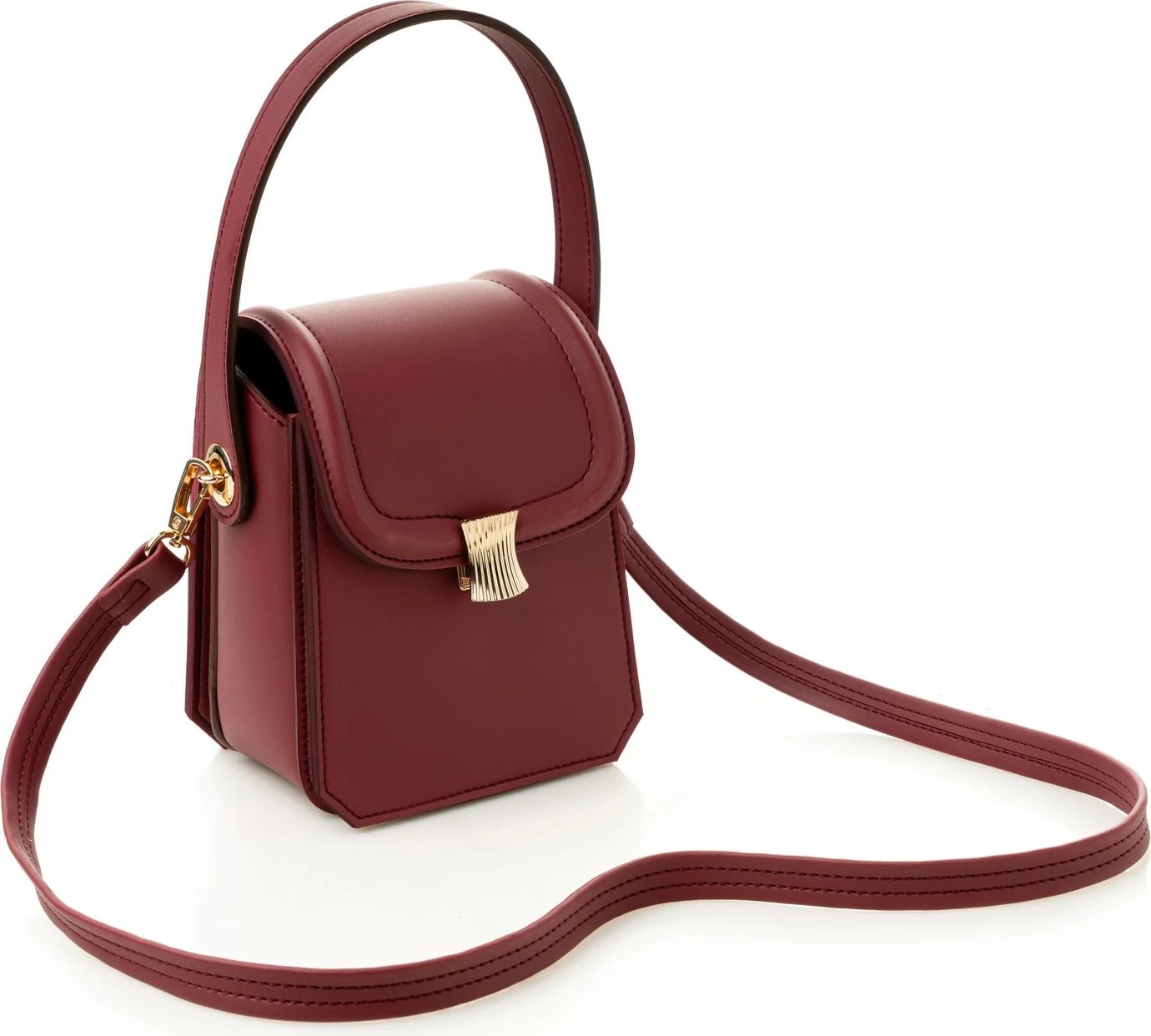 Çantë krahu crossbody, ngjyrë e kuqe Claret, Vince Camuto