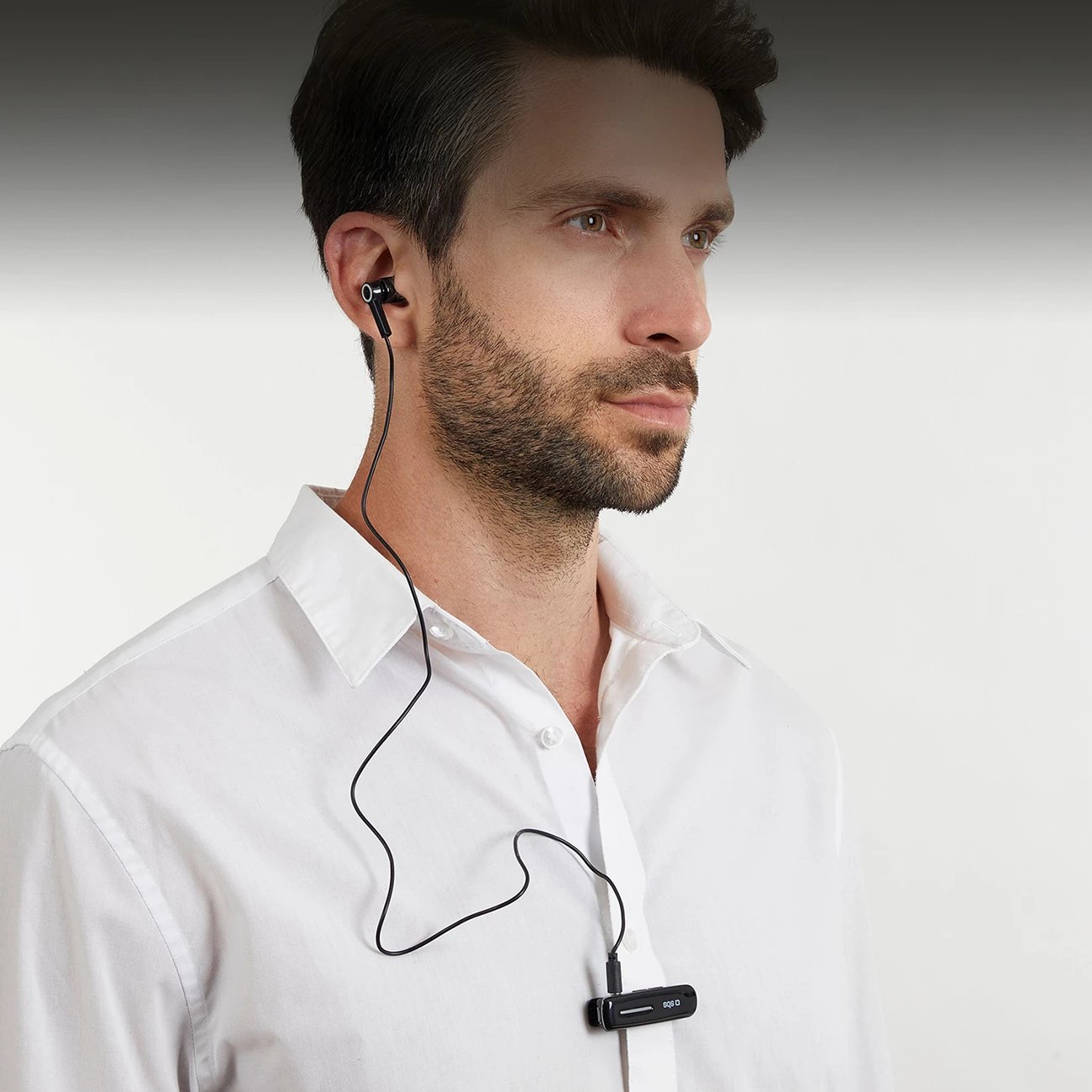 Kufje wireless SBS TECLIPHEADSETBTK me klip, Bluetooth 3.0, E zezë