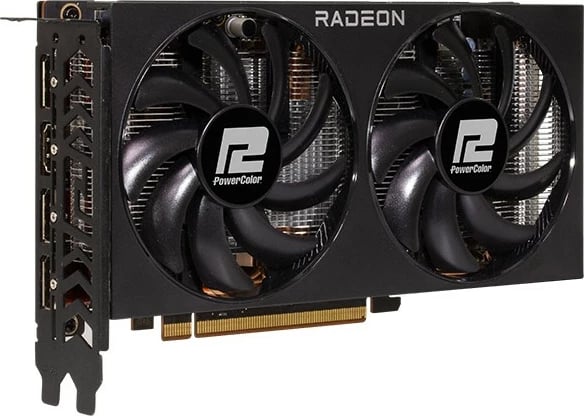 Kartelë grafike PowerColor RX 7600, Radeon RX 7600, 8 GB, GDDR6, PCI Express 4.0, e zezë