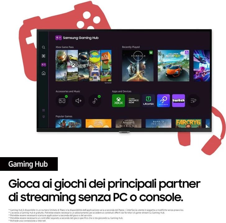 Monitor i mençur Samsung Smart Monitor M7 M70D (LS32DM700UUXEN) 32" TFT/LCD i zi