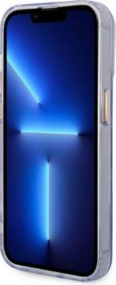 Mbështjellës Guess Gold Outline MagSafe për iPhone 14 Pro Max 6.7", vjollcë