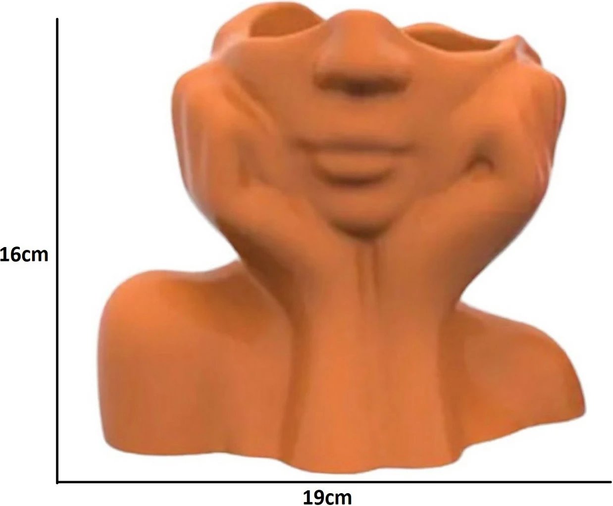 Vazo dekorative Iskandinav Layd, portokalli, Evila Originals Vazo dekorative Iskandinav Layd, portokalli, Evila Originals