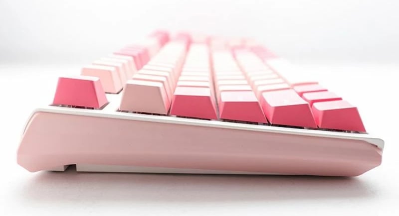 Tastierë gaming Ducky One 3 Gossamer Pink, rozë/bardhë
