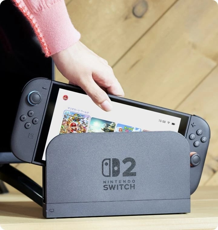 Konzolë portabile Nintendo Switch 2 me Mario Kart World, 256 GB, Ekran 7.9", e zezë Konzolë portabile Nintendo Switch 2 me Mario Kart World, 256 GB, Ekran 7.9", e zezë