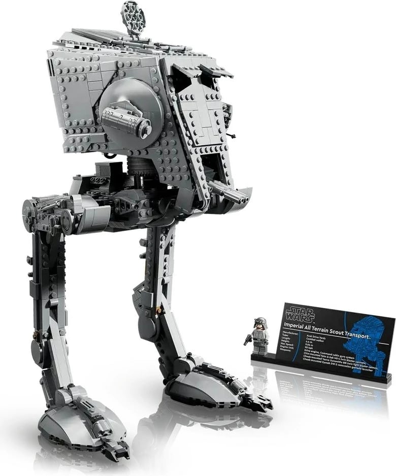 Set LEGO Star Wars AT-ST Walker 75417, për të rritur, me minifigurë, Gri Set LEGO Star Wars AT-ST Walker 75417, për të rritur, me minifigurë, Gri
