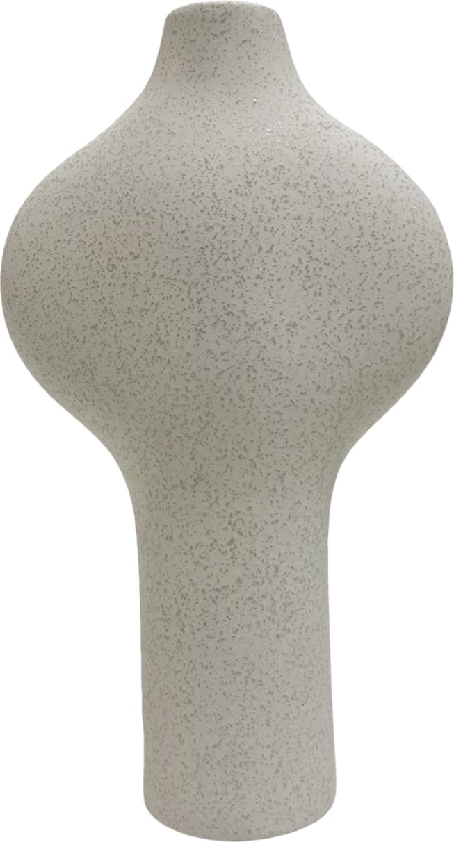 Dekor abstrakt qeramike, ngjyrë e bardhë, ARKEN FH4621.01, 18.5x8.5x32H cm