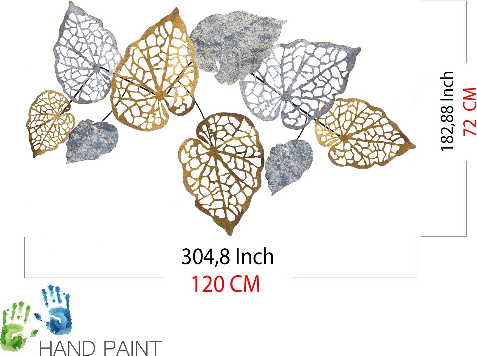 Aksesor dekorativ metalik për mur Wallity, Muhayyel