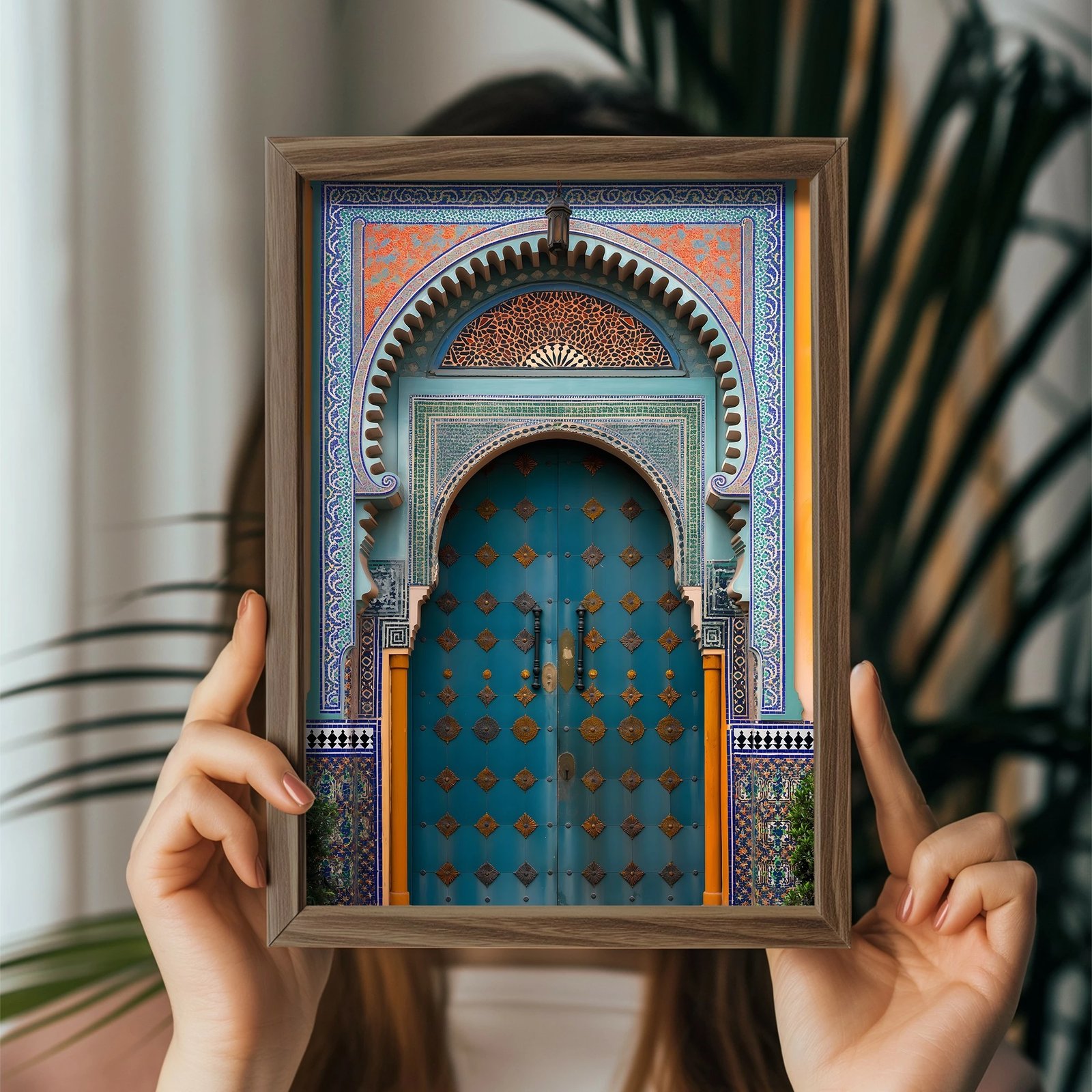 Pikturë dekorative me kornizë MDF, shumëngjyrëshe, Wallity, GE119-L