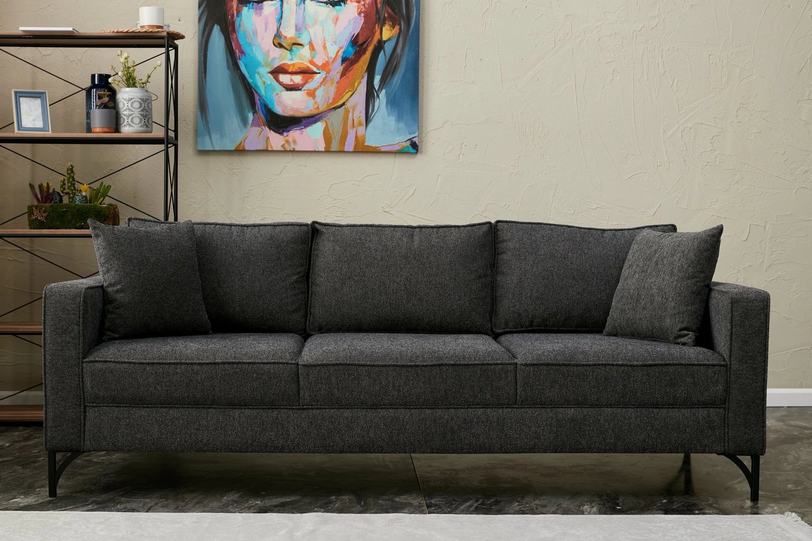 Divan treshe Atelier del Sofa, Berlin, antracit, i zi