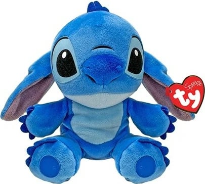 Lodër pelushi, TY, Stitch 44010, 15 cm, blu