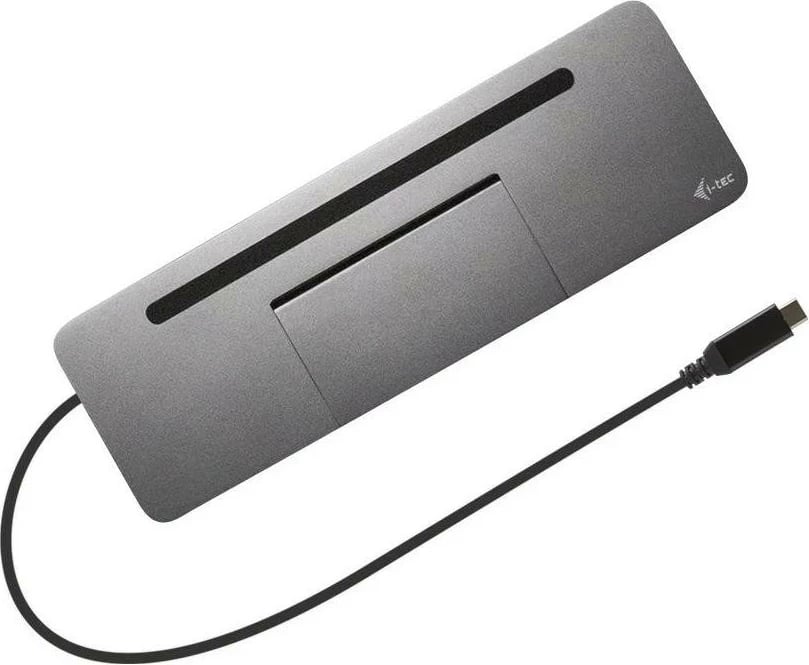 Doking stacion i-tec USB-C Metal Ergonomic 4K 3x Display, DP HDMI VGA LAN Audio, Power Delivery 85W, me karikues universal 100W