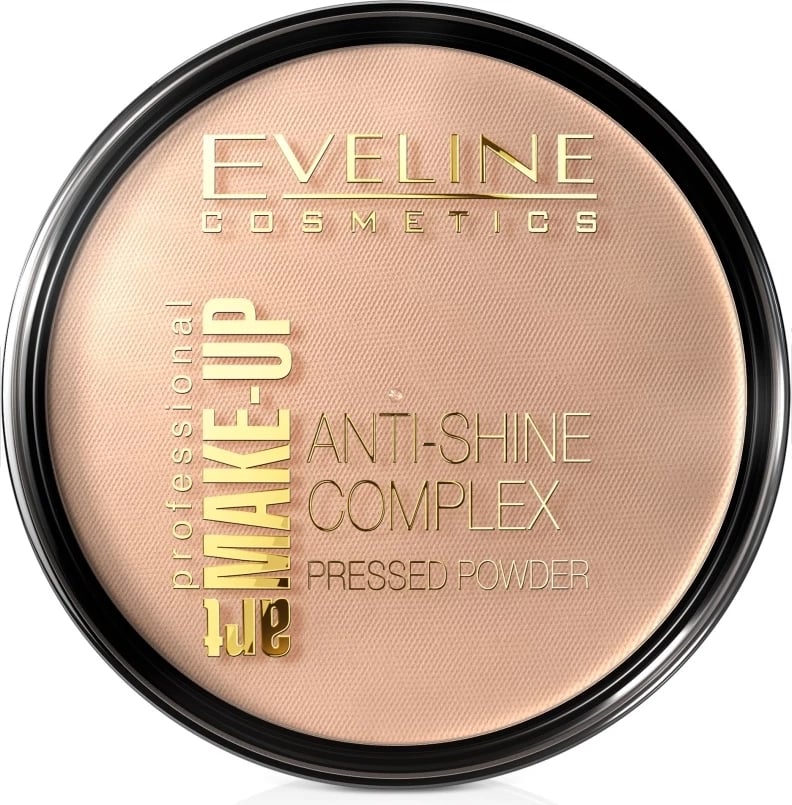 Puder e shtypur Eveline Cosmetics Art Make-Up Anti-Shine Complex 34 Medium Beige 14g