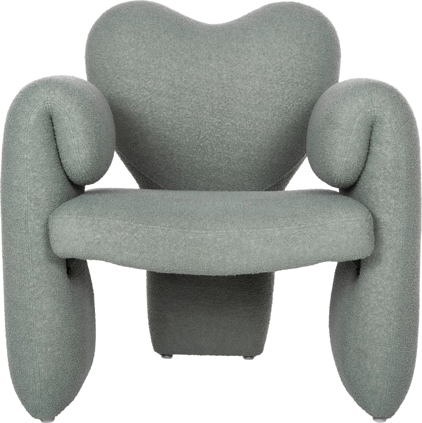 Karrige ngrënieje me krahë HARTT FH9777.07, ngjyrë fistik, pëlhurë TEDDY, 84x74x87H cm