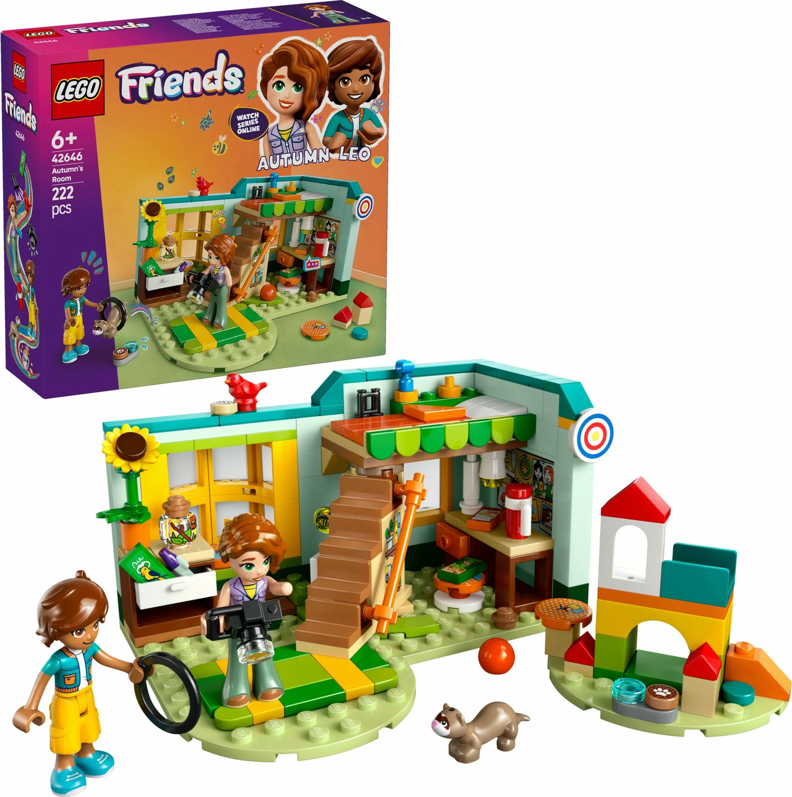 Set ndërtimi LEGO Friends 42646 Autumn's Room, 222 pjesë, multikolor