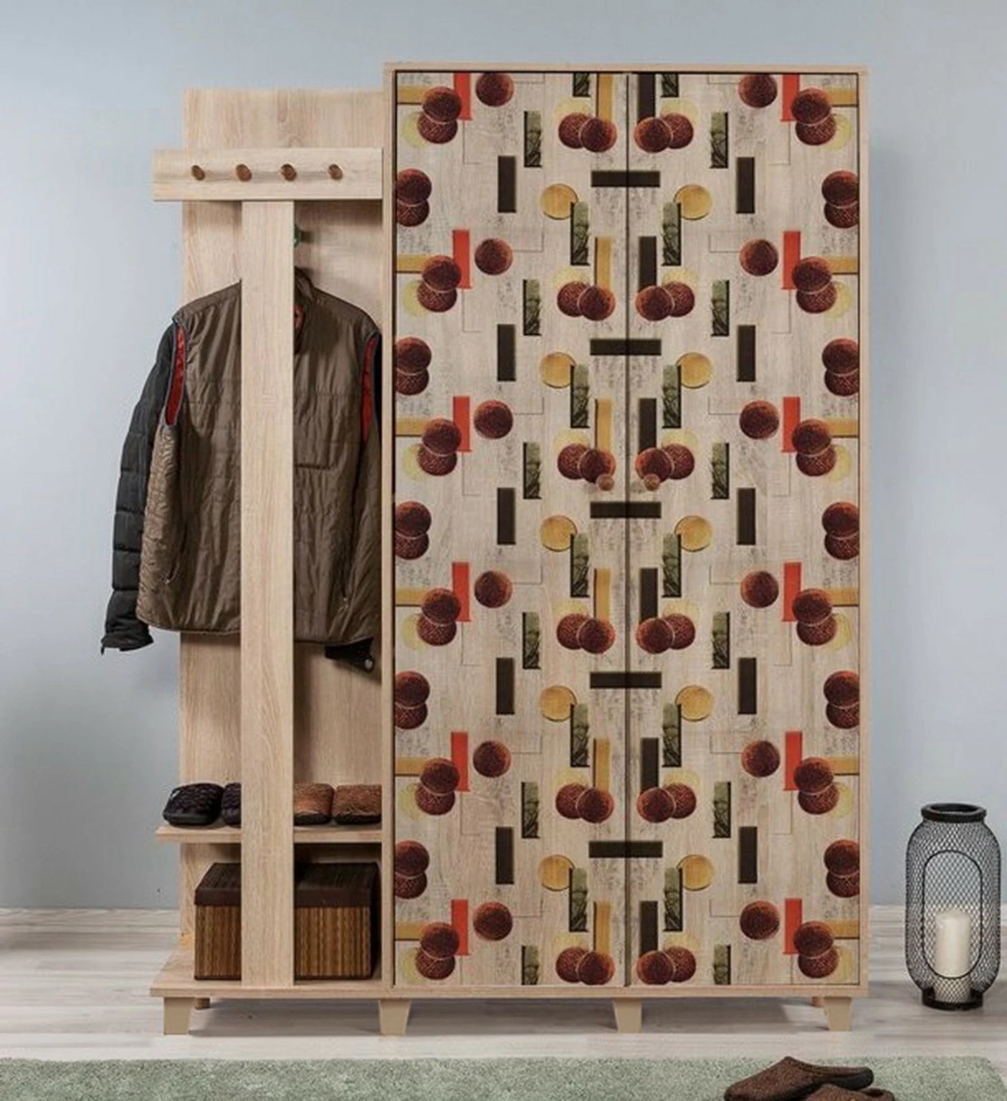 Stendë për korridor, ngjyrë lisi Sonoma, model Garmanto 135-521, Skye Decor