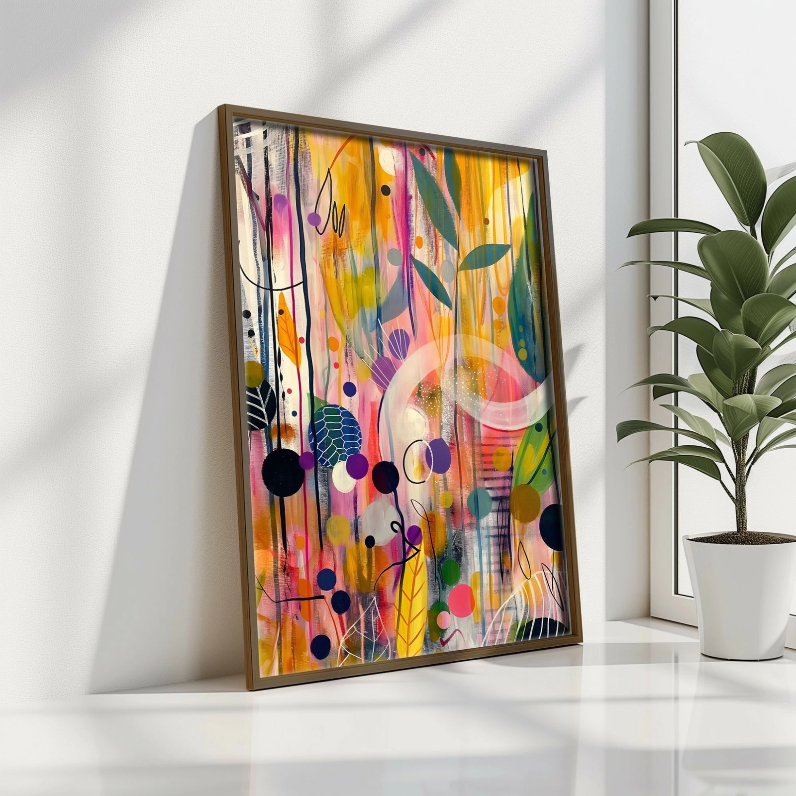 Pikturë dekorative me kornizë MDF, Wallity, GE217-L