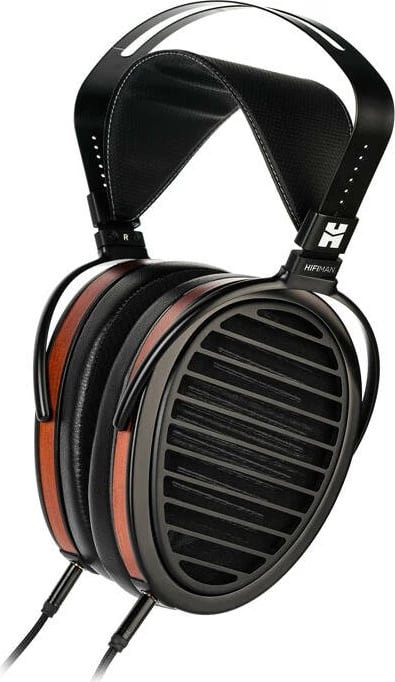 Kufje HiFiMAN Arya Organic, planar, me tela, ANC, të zeza me detaje druri