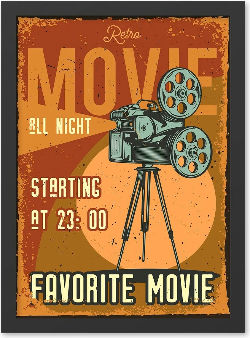 Pikturë dekorative me kornizë MDF, Favorite Movie, 55x75cm