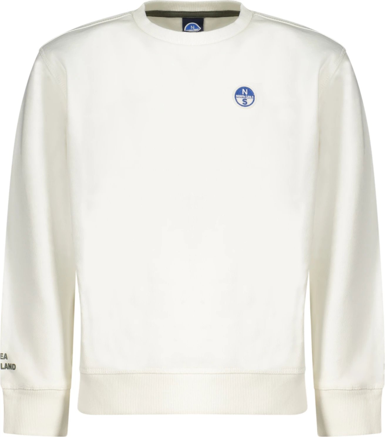 Duks për djem NORTH SAILS me zíper, i bardhë