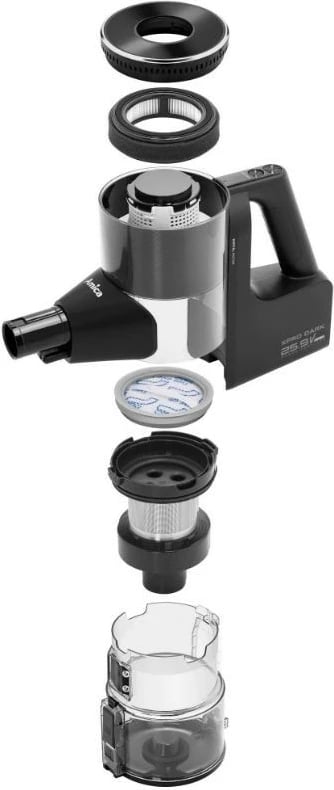 Fshesë vertikale Amica VM X Pro Dark, pa qese, 0.7L, e zezë Fshesë vertikale Amica VM X Pro Dark, pa qese, 0.7L, e zezë