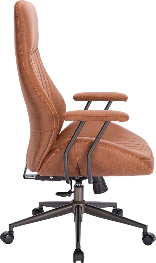 Karrige zyre Class, ngjyrë camel, bazë metalike gunmetal, 71x64.5x119.5