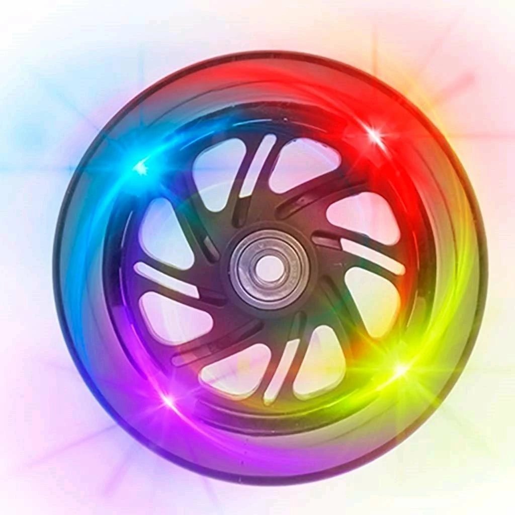 Trotinet fëmijësh, Milly Mally Boogie, 3 rrota me drita, timon me 3 nivele, deri 50 kg, moshat 3+, e kuqe