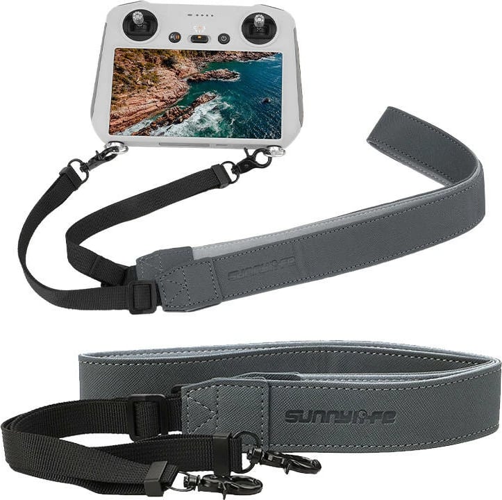 Litar lëkure Sunnylife GS394 për kontrollues DJI RC / RC Pro / Smart Controller, Gri