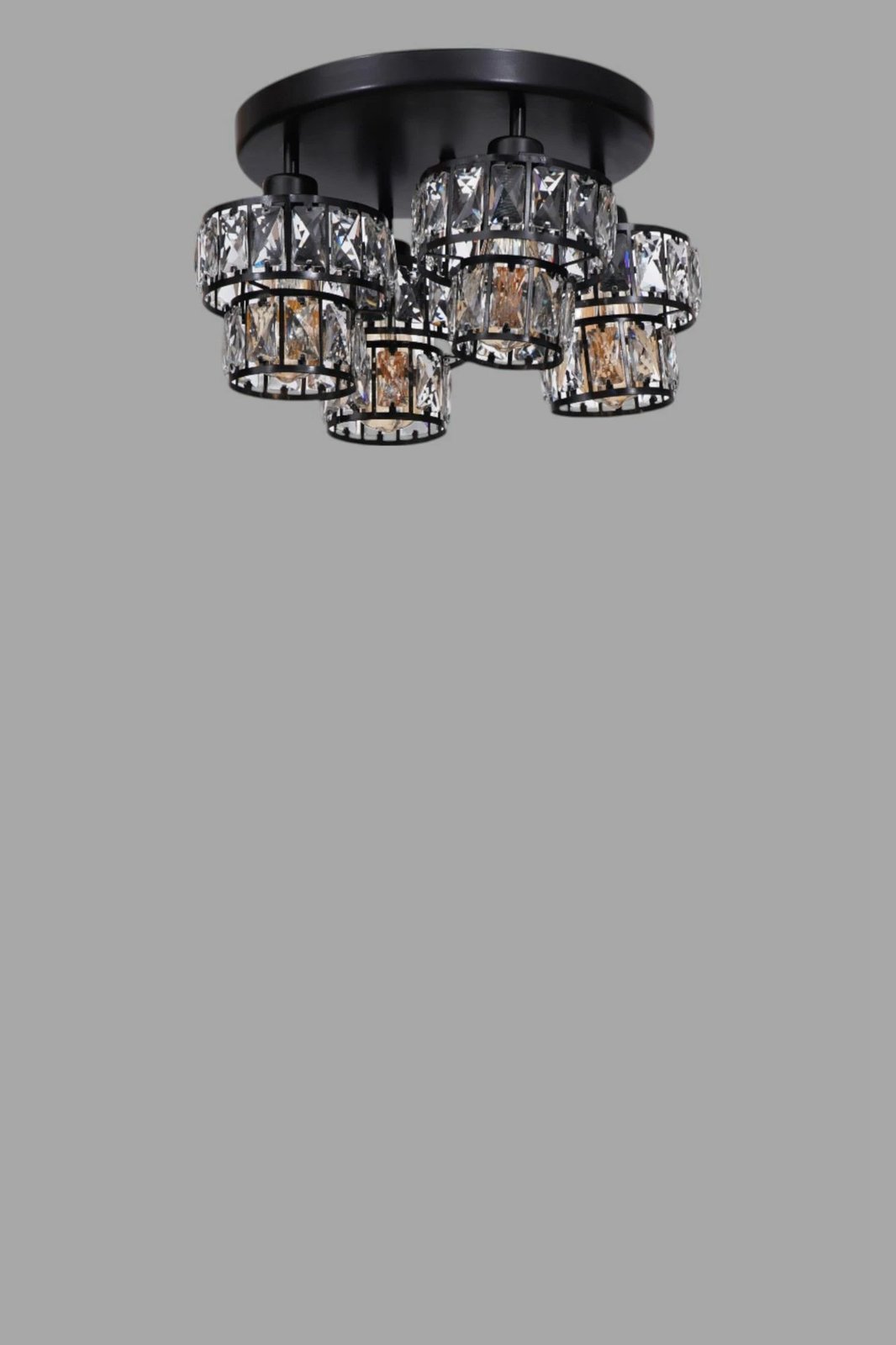 Llambë tavani Opviq, e zezë, 9015-4