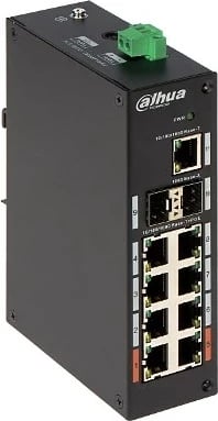 Switch DAHUA PFS3211-8GT-120-V2, 11-Port, 8 PoE, 2 SFP, 1 RJ45