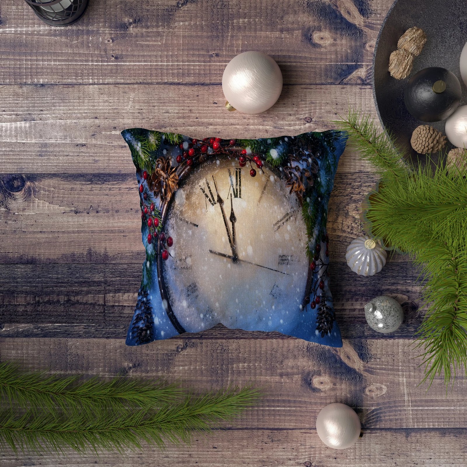 Jastëk dekorativ Aberto Design, NYXMAS067, shumëngjyrësh, 43x43cm