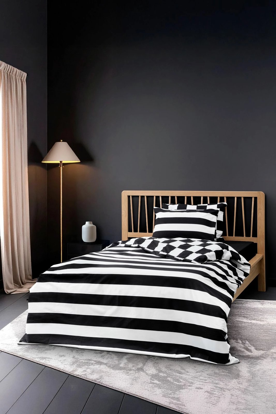 Set mbulesë për jorgan njëpersonësh, ngjyrë e zezë, L'Essentiel Linge de Maison