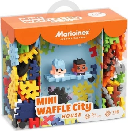 Set lodrash ndërtimi Marioinex Mini Waffle City House, 148 pjesë, shumëngjyrëshe