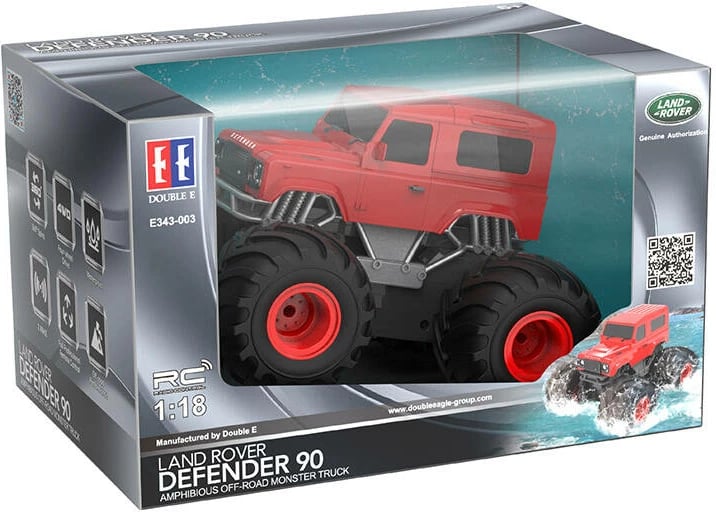 Makine me telekomandë Double Eagle Land Rover E343-003, amfib, e kuqe