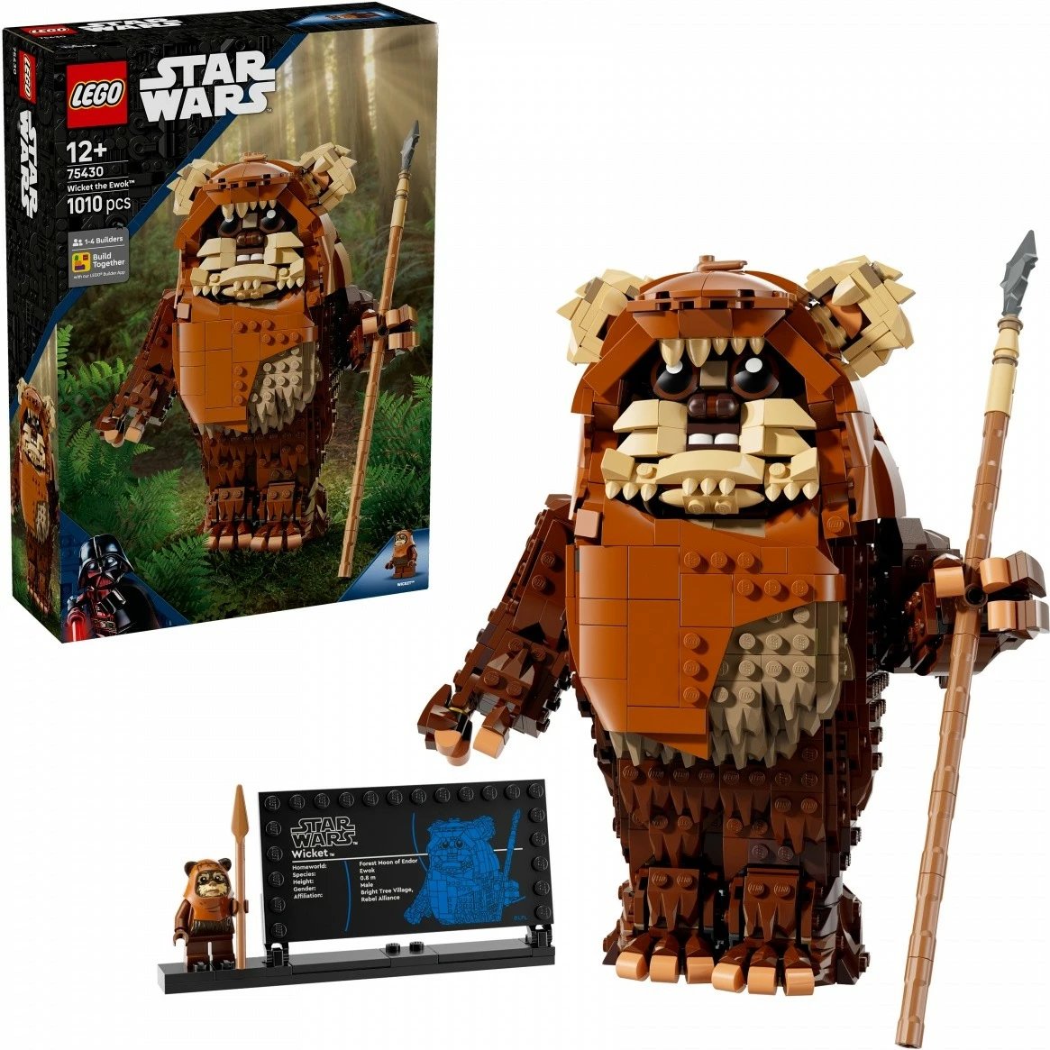 Set LEGO Star Wars 75430 Ewok Wicket, 1010 pjesë, për 12+