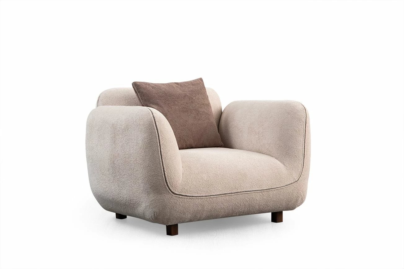 Karrige bergere, krem, Atelier del Sofa, Pavia