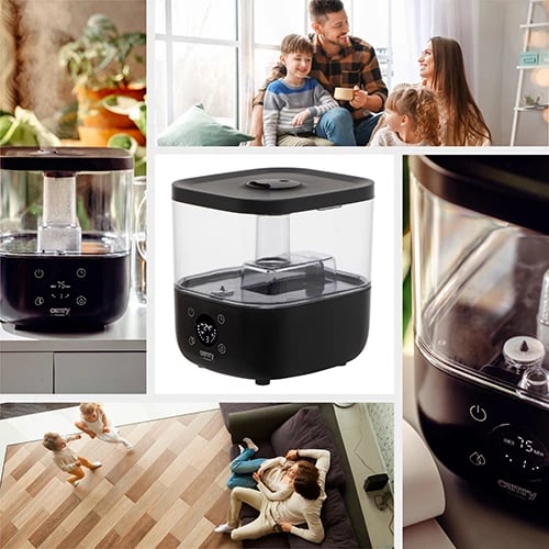 Lagështues ajri, Camry, CR 7973, 5.0L, ultrasonik, ekran LED, mbushje nga lart, i zi