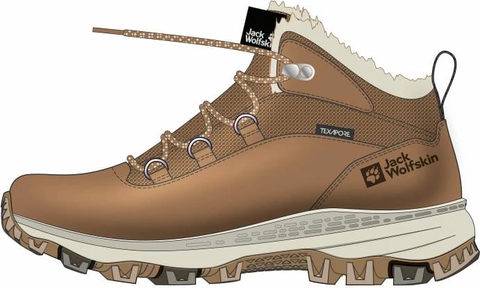Këpucë Jack Wolfskin femra, kafe