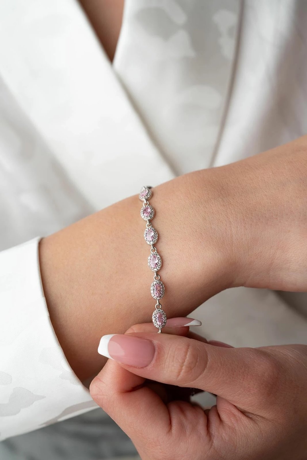 Byzylyk argjendi Jumeon, ngjyrë argjendi dhe rozë, NRZ1000379