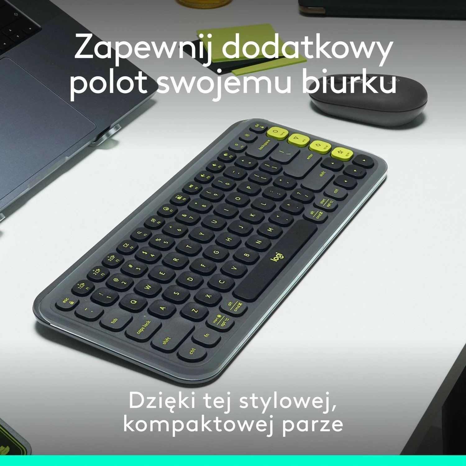 Tastierë dhe maus Logitech POP ICON Combo, grafit