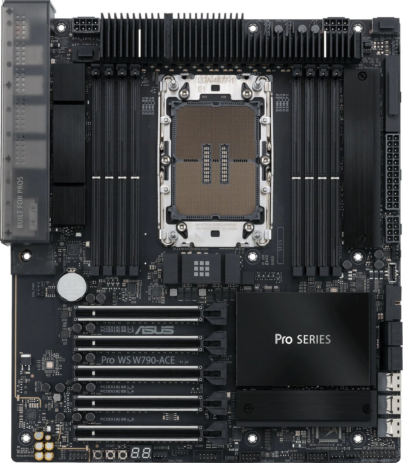 Pllakë amë ASUS PRO WS W790-ACE, Intel Xeon W, DDR5-SDRAM, 2.05 TB