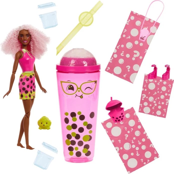 Kukull Barbie Pop Reveal Bubble Tea Blueberry me aksesorë, Mattel HTJ20