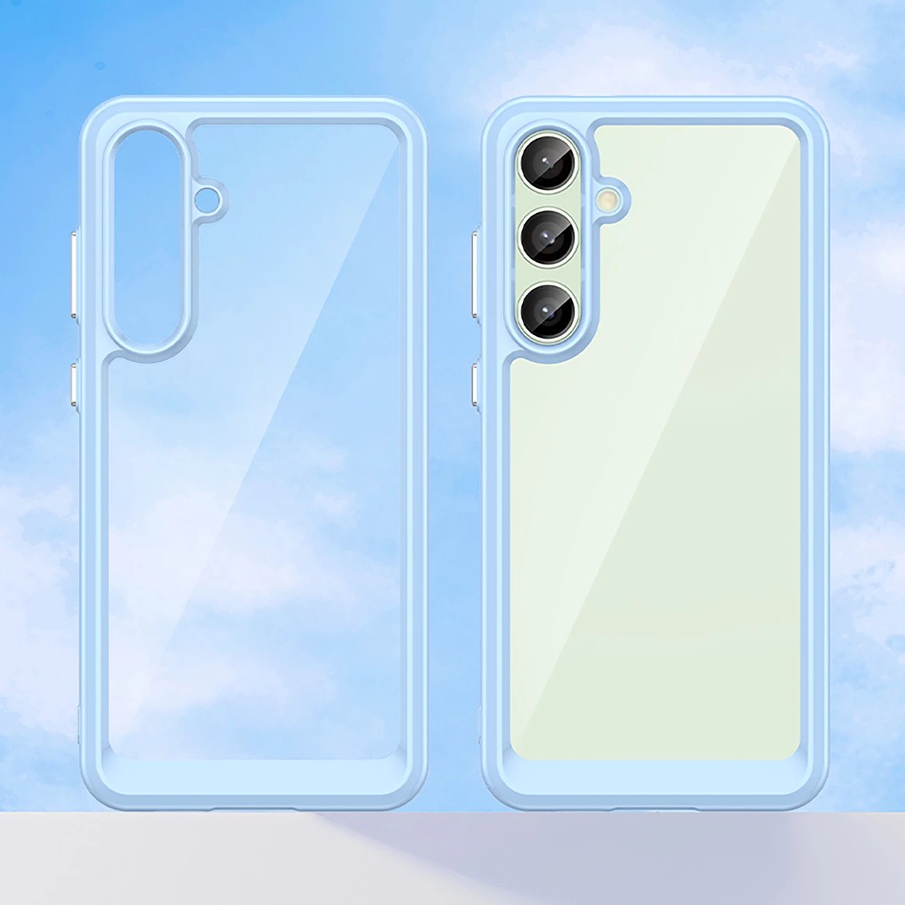 Mbështjellës Hurtel Outer Space Case për Samsung Galaxy S24 FE, TPU, Kaltër