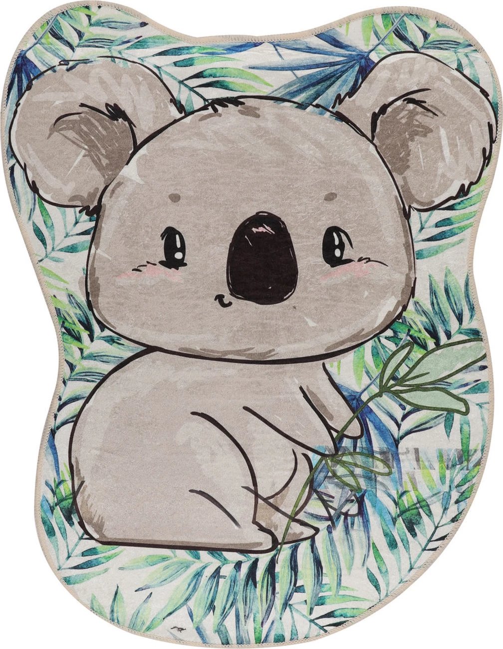 Tapet për banjo, formë koale, shumëngjyrësh, 80x100cm