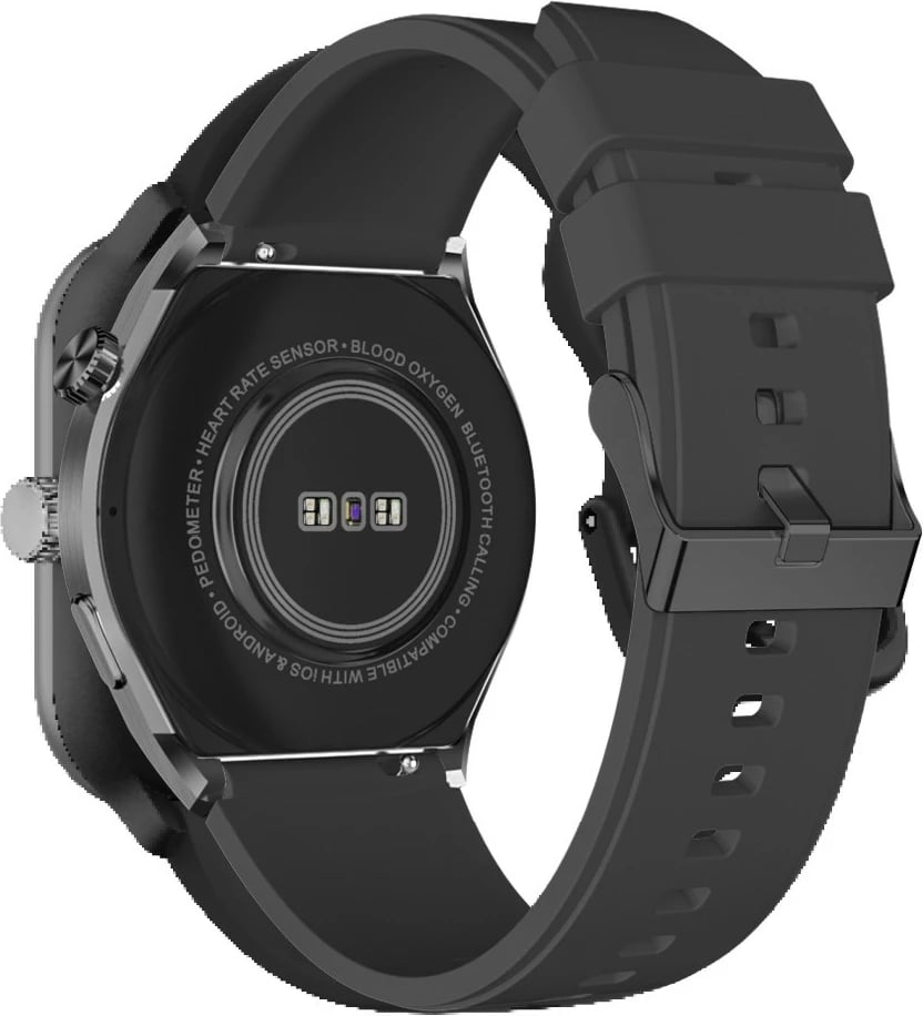 Smartwatch bea-fon 401, 1.43" AMOLED, GPS, 42g, e zezë-argjendtë
