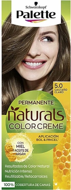 Ngjyrë për flokë Schwarzkopf Palette Naturals Color Creme 5.0 kafe e çelët