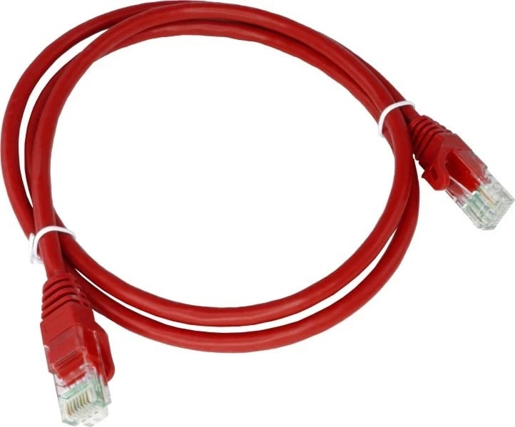 Kabllo rrjeti ALANTEC KKU5CZE0.25 Cat5e, 0.25m, RJ-45, Kuqe