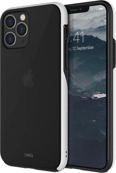 Mbështjellës UNIQ Vesto Hue për iPhone 11 Pro, zi dhe bardhë