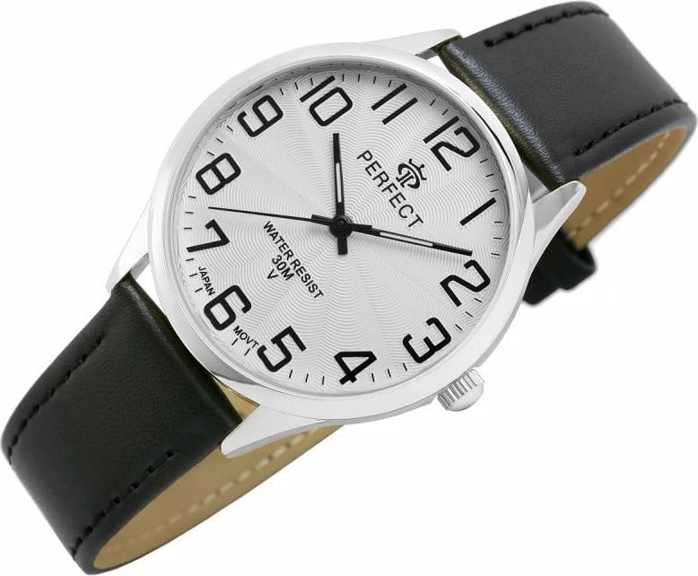Orë dore për meshkuj PERFECT GXB452-03, e zezë