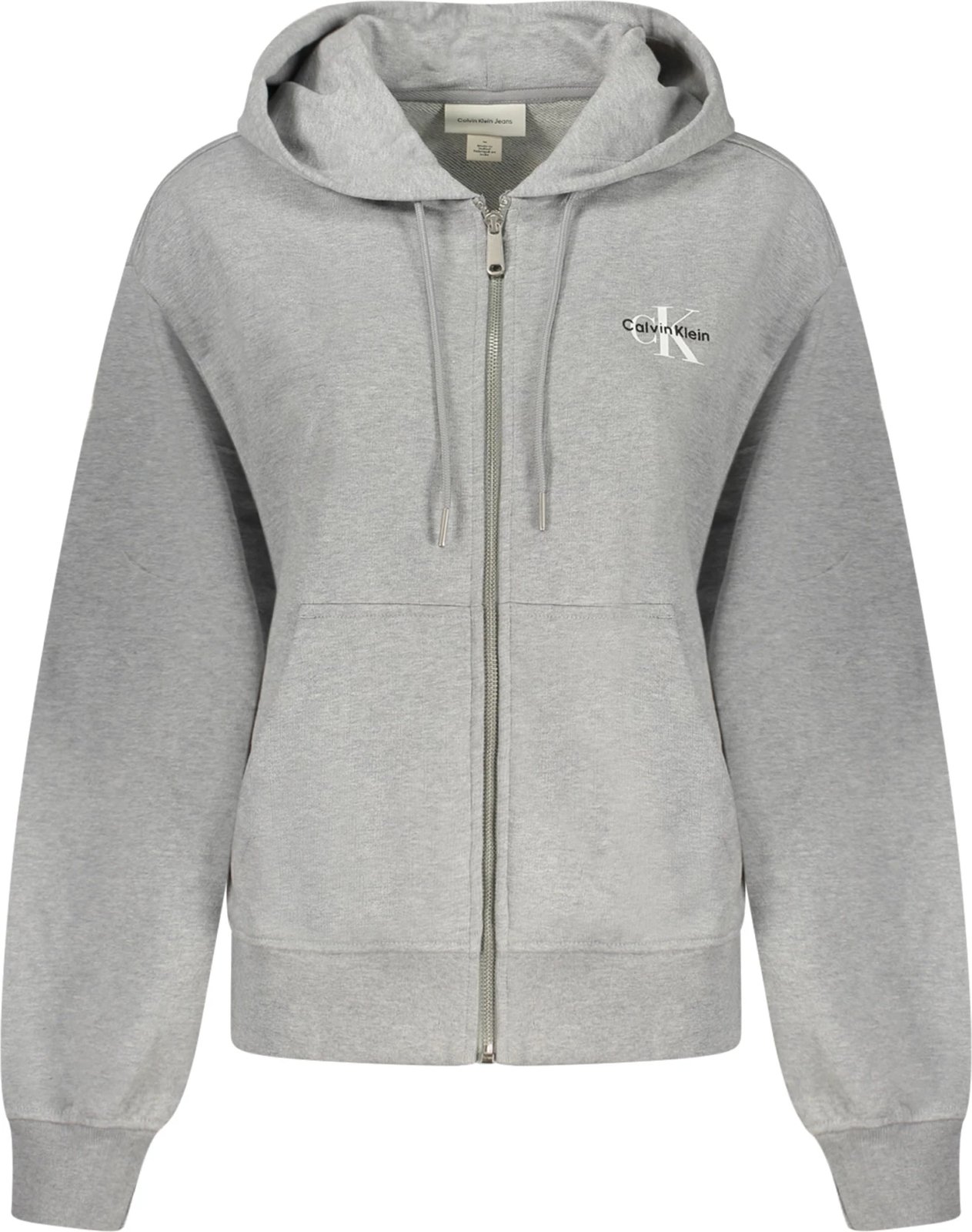 Duks për femra Calvin Klein me kapuç, gri